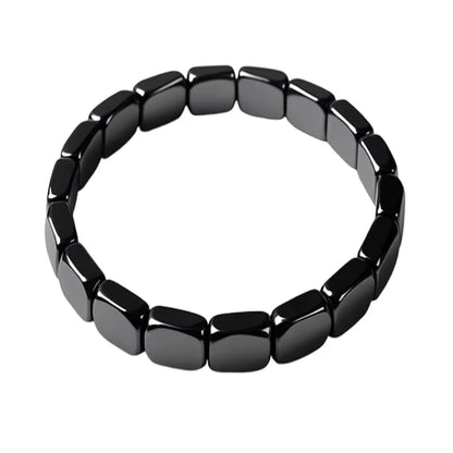 Hematite Bracelet for Men Reclaim Your Edge Confidence Natural Hematite Stone Beaded Stretch Healing Bracelets Gift Jewelry
